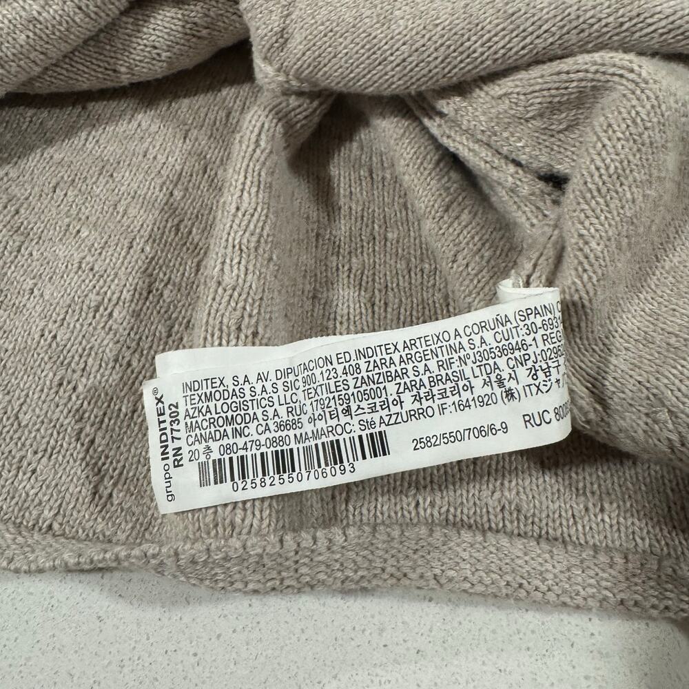 Zara Baby Girl 6-9M Button Up Beige Cardigan - Picture 5 of 5